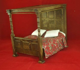 Tudor four poster bed