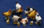 dollhouse chickens