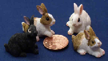 dollhouse rabbits